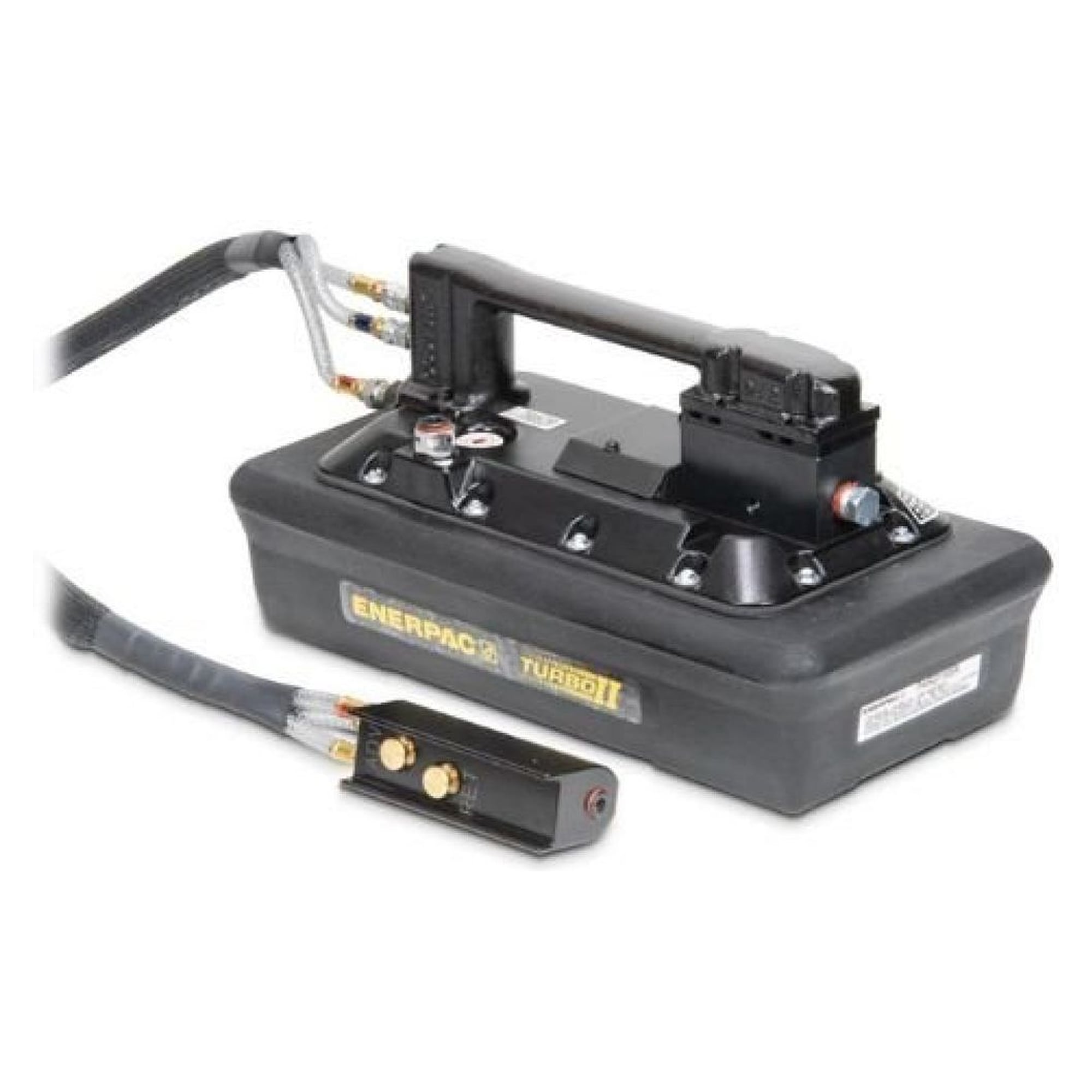 Turbo II Air Hydraulic Pump, 3/3 Manual Valve with Pendant, 3770 cm³ - Enerpac PARG1105N