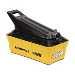 Enerpac PATG1102N, Turbo II Air Hydraulic Pump, Hand/Foot Operated 3/3 Treadle Valve, 2081 cm3 Usable Oil, For use with Single-Acting Cylinders