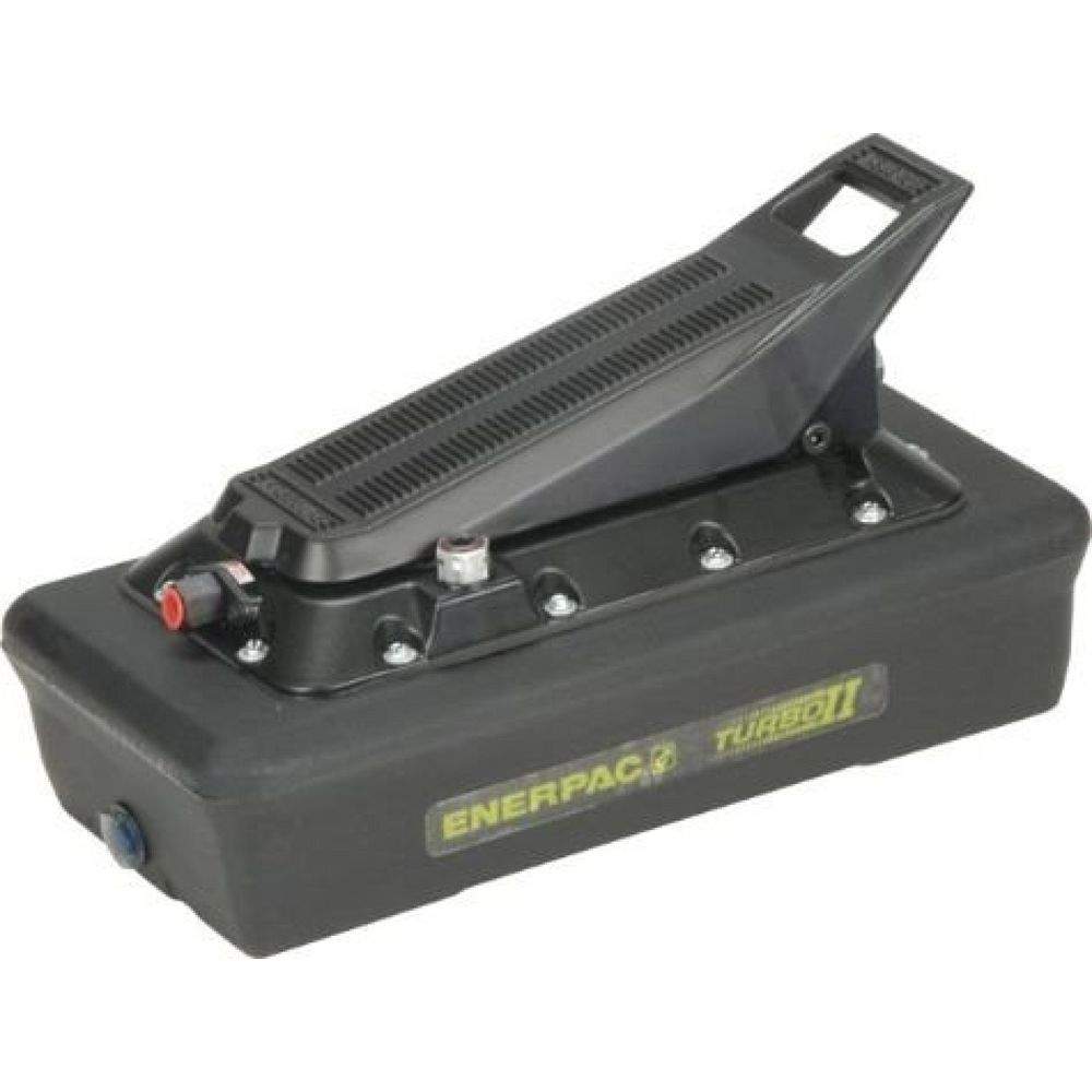 Enerpac PATG1105N, Turbo II Lufthydraulische Pumpen, fuß- oder handbetätigtes 3/3 Pedalventil, 3770 cm3 Nutzbares Ölvolumen, für den Einsatz mit einfachwirkenden Zylindern 