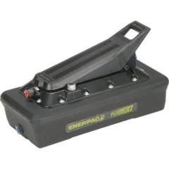 Enerpac PATG1105N, Turbo II Lufthydraulische Pumpen, fuß- oder handbetätigtes 3/3 Pedalventil, 3770 cm3 Nutzbares Ölvolumen, für den Einsatz mit einfachwirkenden Zylindern