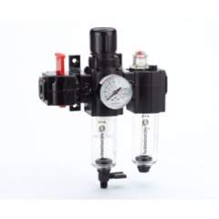 Norgren BL72-221G. Excelon box set (FRL), G1/4, manual drain, 40µm filter element, with shut-off valve