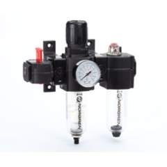 Norgren BL73-301G. Excelon box set (FRL), G3/8, automatic drain, 40µm filter element, with shut-off valve