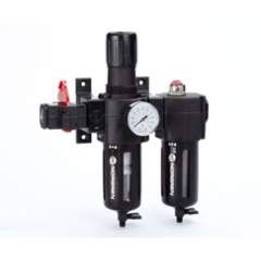 Norgren BL74-421G. Excelon box set (FRL), G1/2, purga manual, elemento filtrante de 40µm, con válvula de corte