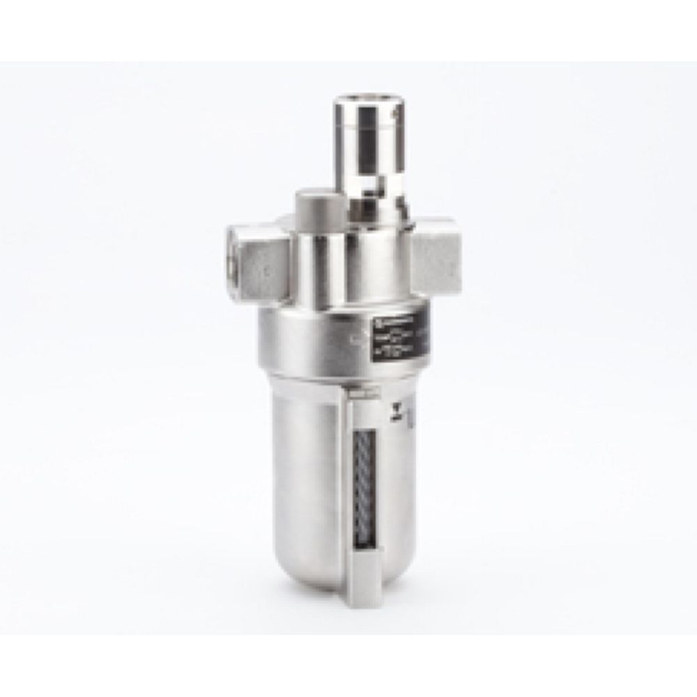 Norgren L22-400-OP8A. Lubricador de acero inoxidable oil-fog serie L22, 1/2 PTF, depósito cerrado