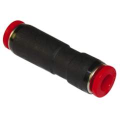 Norgren C002J1200. Racor recto con válvula de obturación tubo-tubo