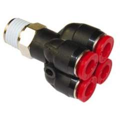 Norgren C01950618. Quadruple Y Adaptor - taper