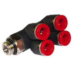 Norgren C0B700838. Pneufit C Adaptador doble BSP cilíndrica