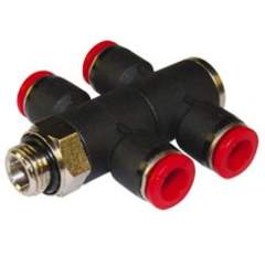 Norgren C0B710418. Pneufit C Double Universal Banjo Tee BSPP