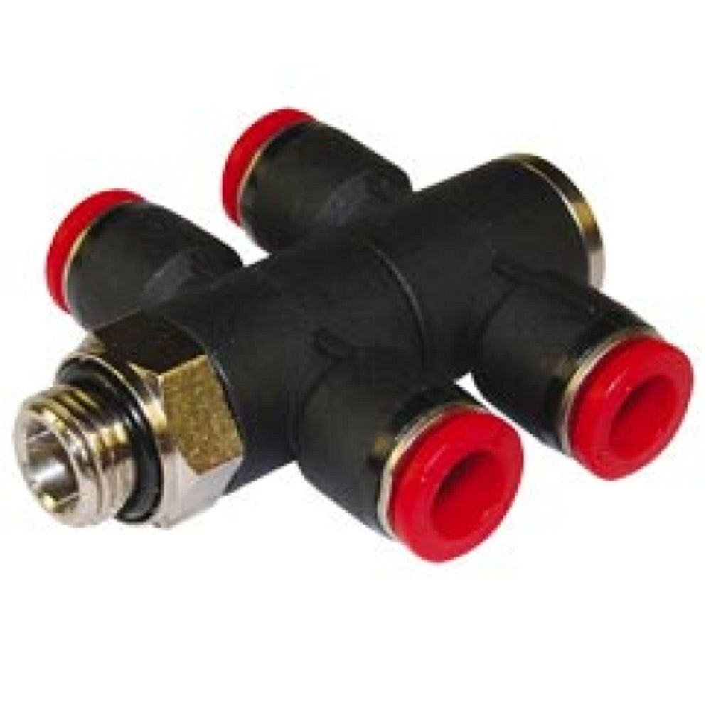 Norgren C0B711048. Pneufit C Double Universal Banjo Tee BSPP