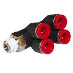 Norgren C0Q700628. Pneufit C Double Branch Adaptor BSPT