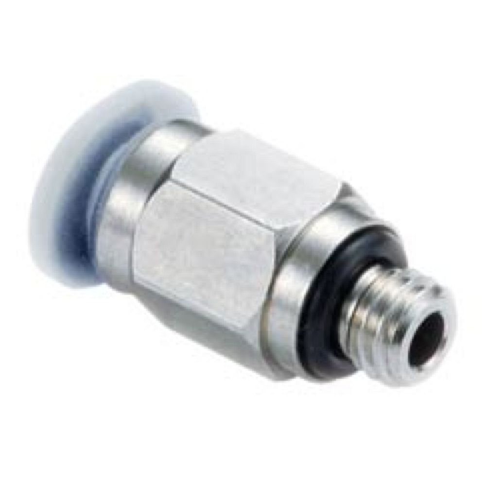 Norgren M02250306. Conexión recta Tubo 3mm OD - Rosca Macho M6