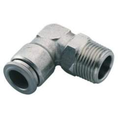 Norgren S01471028. Racores en acero inoxidable Pneufit S - 90º codo tubo orientable, BSP cónica