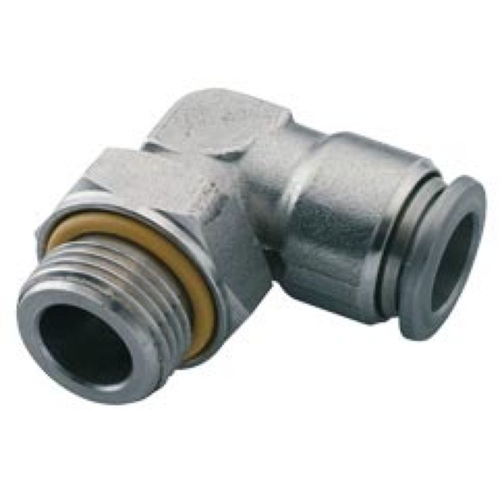 Norgren S02471238. Racores en acero inoxidable Pneufit S - 90&ordm; codo tubo orientable , BSP cil&iacute;ndrica