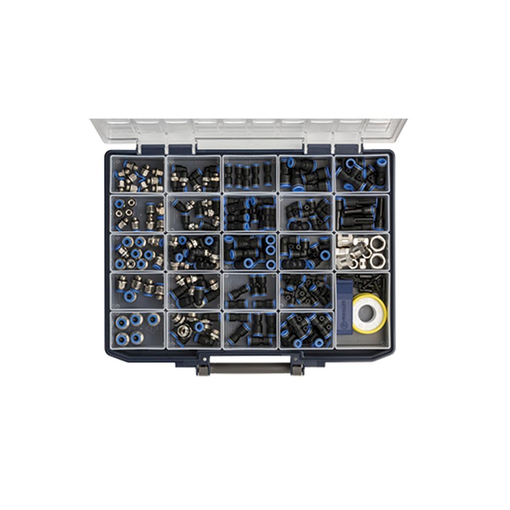Riegler 109907. Sortimentsbox Schnellsteckverbindungen »Blaue Serie«