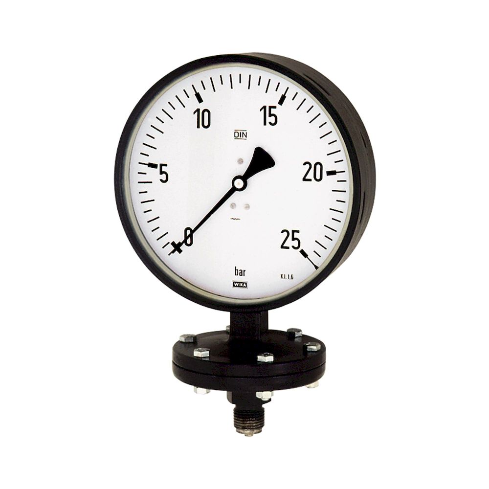 Riegler 102584.Diaphragm pressure gauge, Robust design, G 1/2, -1/+1.5 bar, Ø100