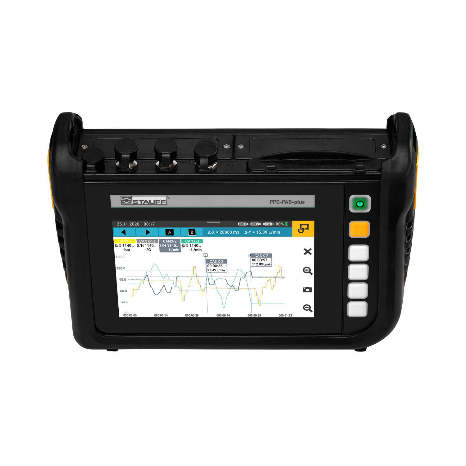 Stauff 6100194742. General-Purpose Hand-Held Hydraulic Tester Basic Unit with LAN Connection
