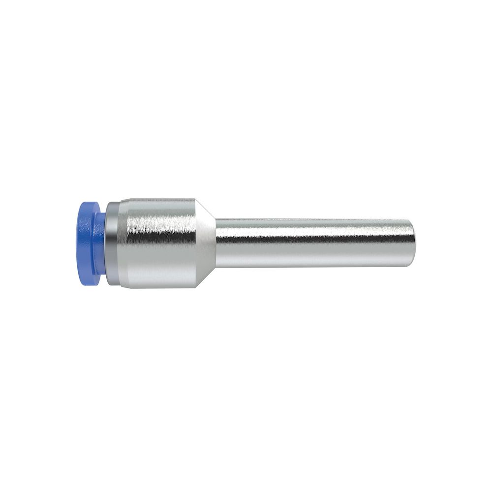 Riegler 109103.Str. push-in connector, hose Ø4, plug nip. 6, »Blue Series« mini