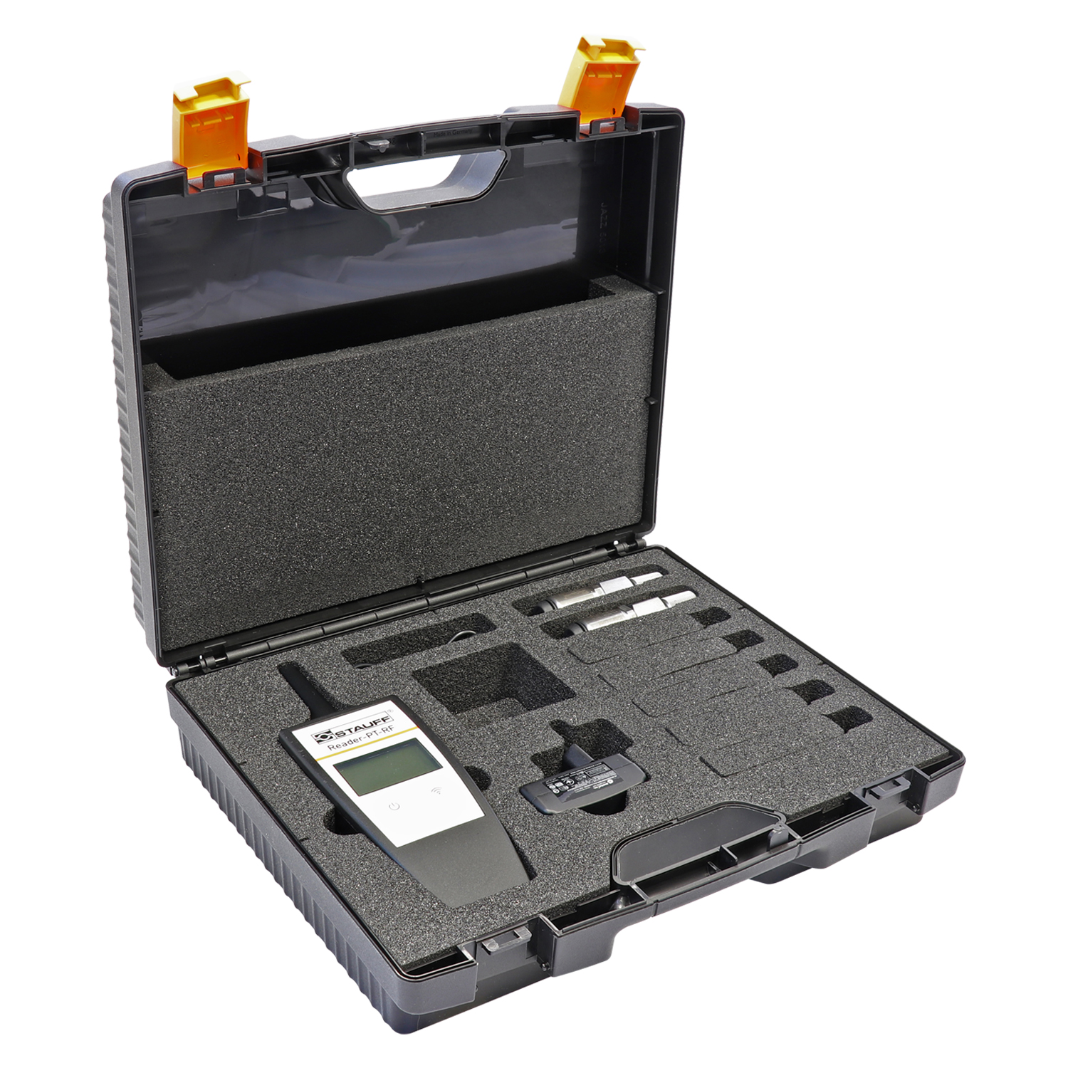 Stauff 6100189905. Komplettsystem mit 1 RFID-Druckaufnehmer und Lesegerät Druckbereich 1: 0 bis 016 bar Kabel, Netzteil und Zubehör entsprechend Produktkatalog