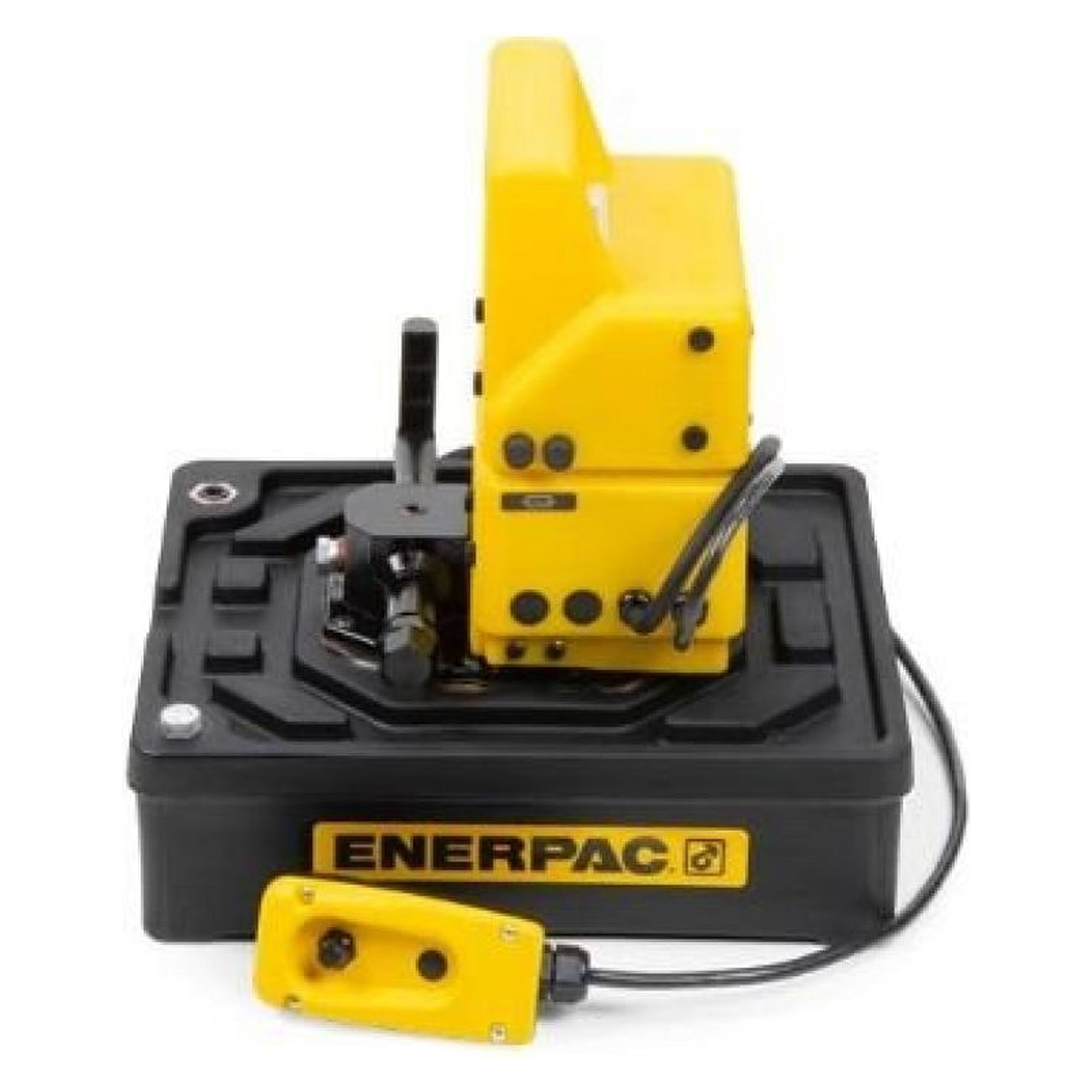 Hydraulik-Elektropumpe, zweistufig, 3/2-Handventil, 230 V - Enerpac PUJ1201E