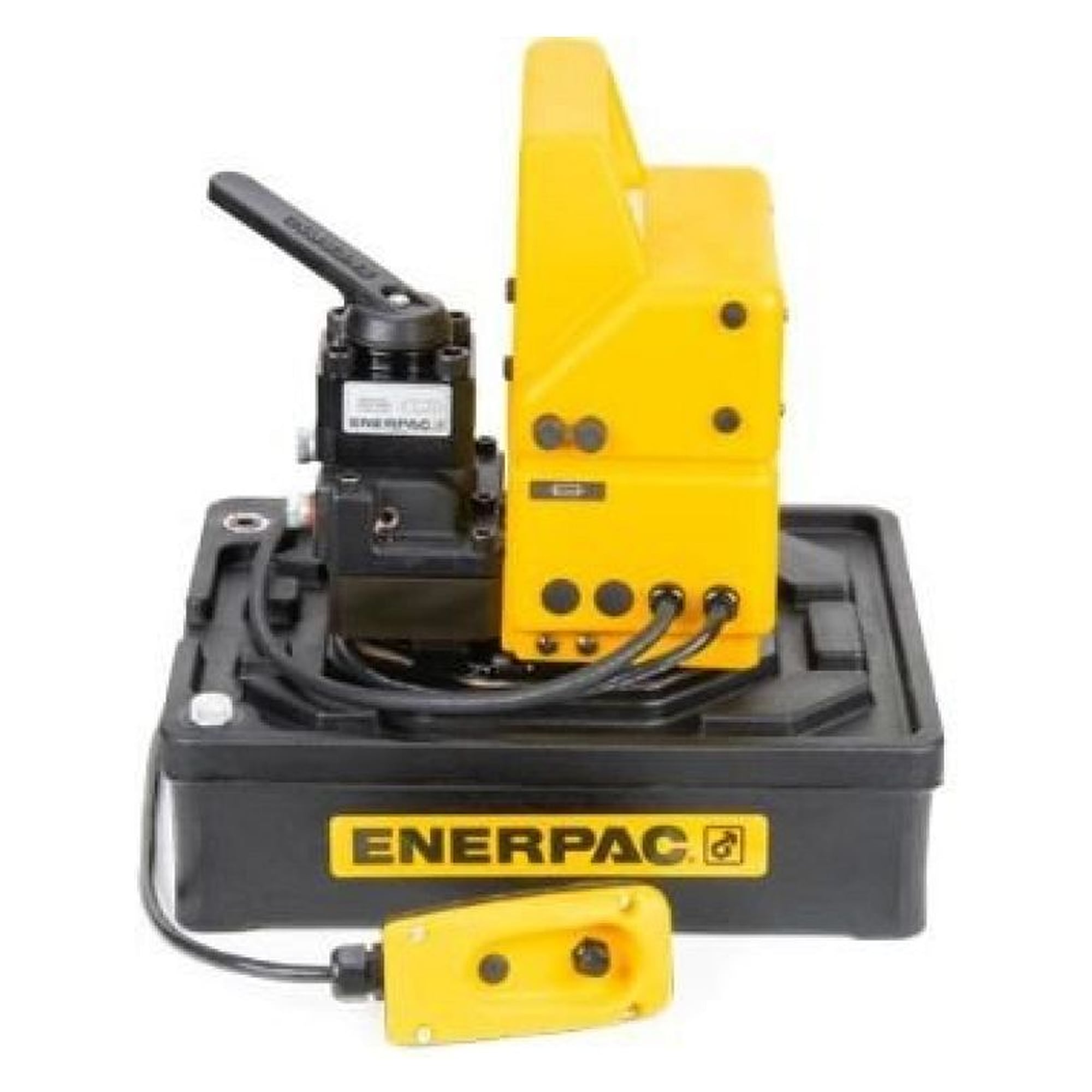 Hydraulik-Elektropumpe, zweistufig, 4/3-Handventil, 230 V - Enerpac PUJ1401E