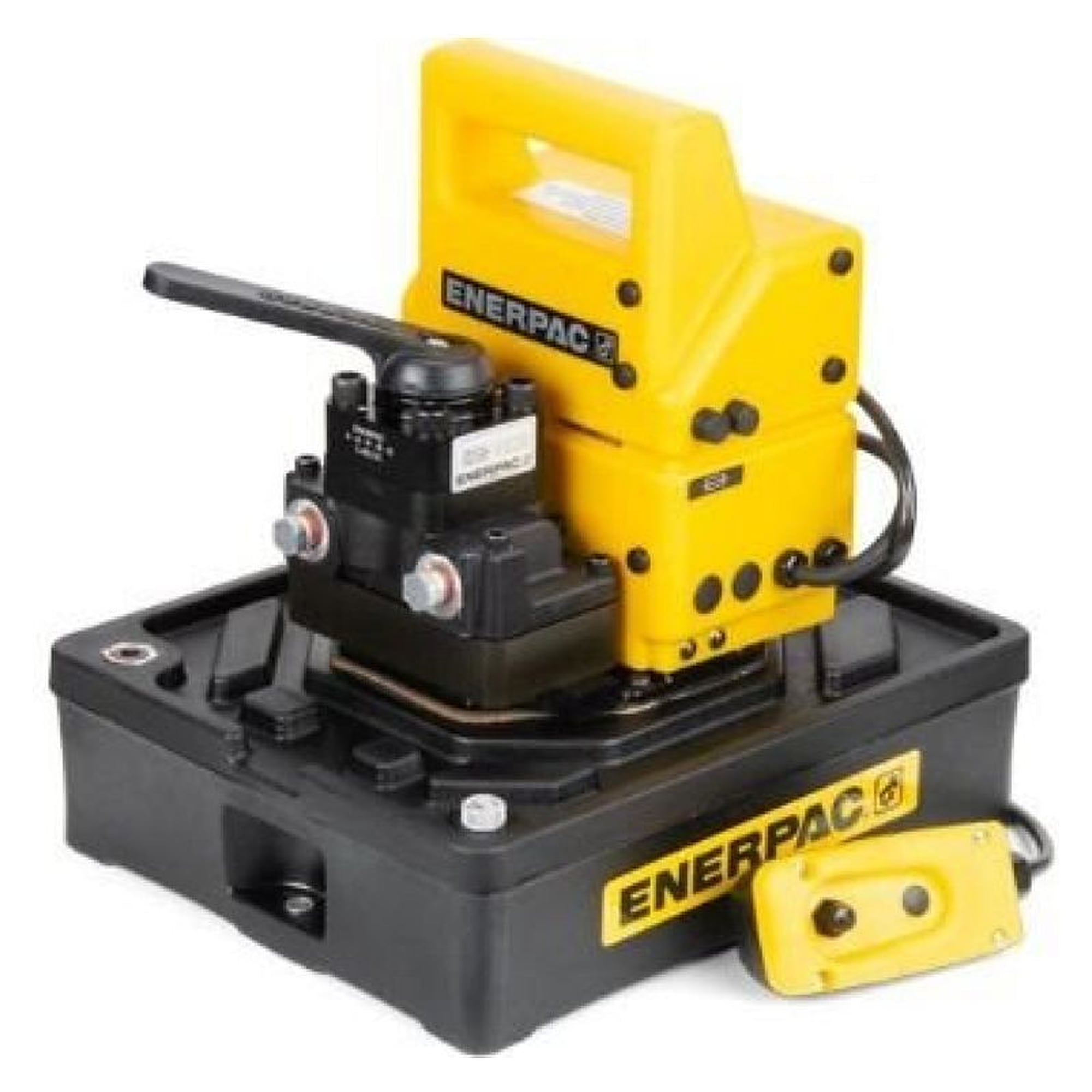 Hydraulik-Elektropumpe, zweistufig, 4/3-Handventil, 230 V - Enerpac PUJ1401E
