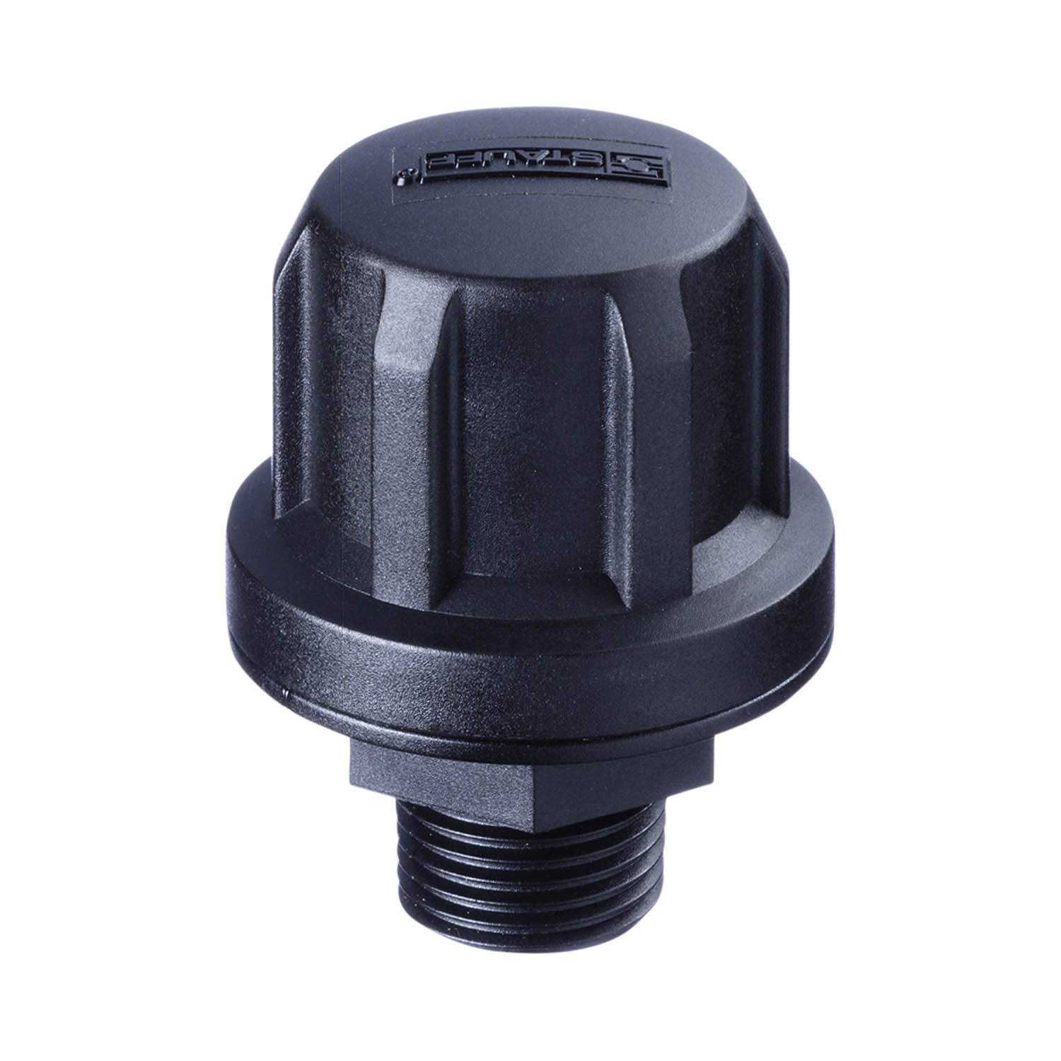 Stauff 1910000433. Einfüll- und Belüftungsfilter aus Kunststoff ohne Druckbeaufschlagung Einschraub-Version mit 10µm Luftfilterelement ohne Spritzschutz