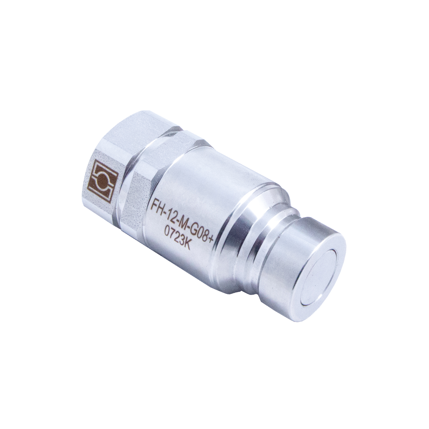 Stauff 6100240622. Quick Release Coupling Male Flat Face FH Size 38 1 1/2 NPT Female Viton Seal 316 Stainless Steel Max Working Pressure: 300 Bar