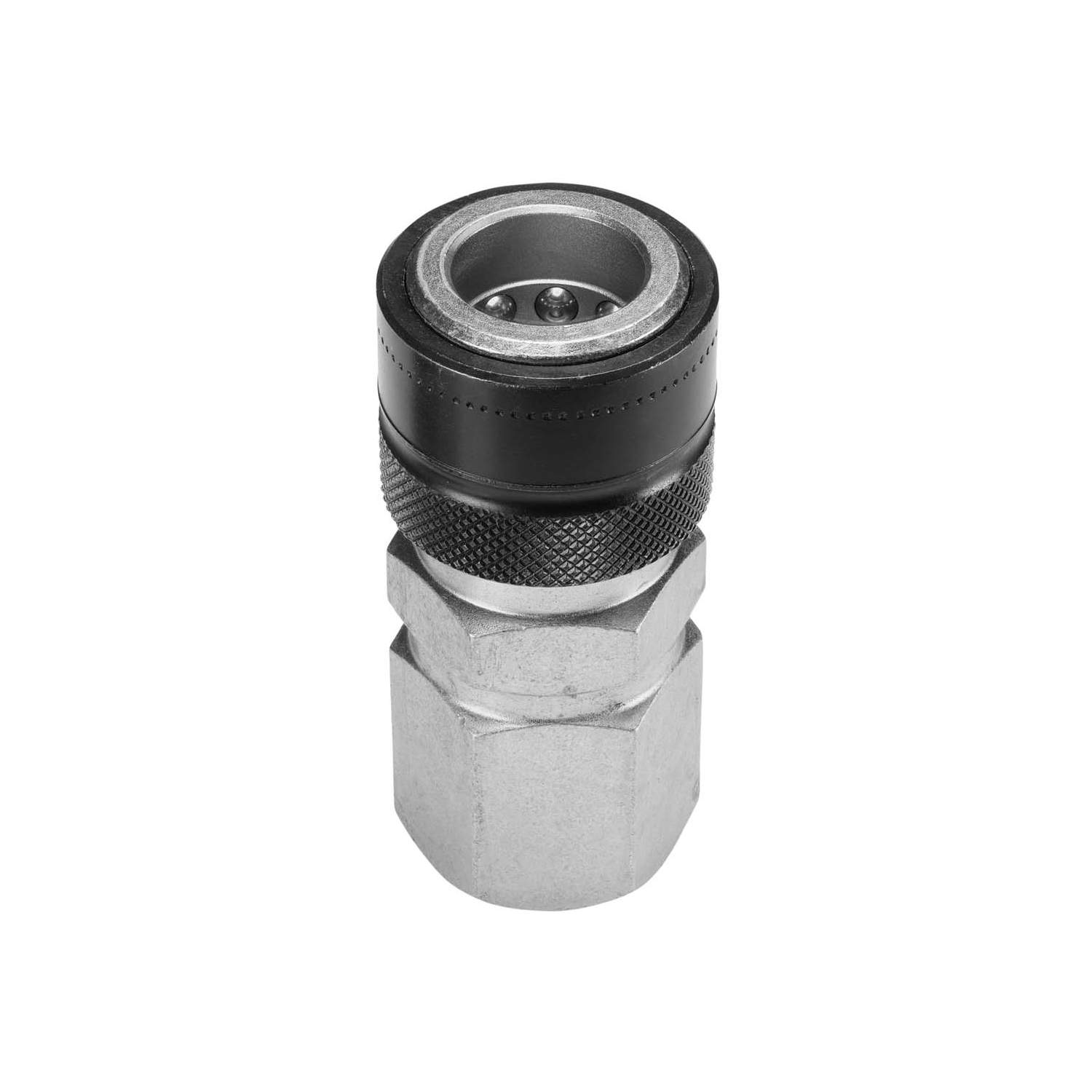 Stauff 6100073990. push to connect coupl. female BG 1 - Nominal Size 6,3 BSPP-female thread G 1/4" flat face max. working pressure 1500bar / 21756PSI Special compound sealing