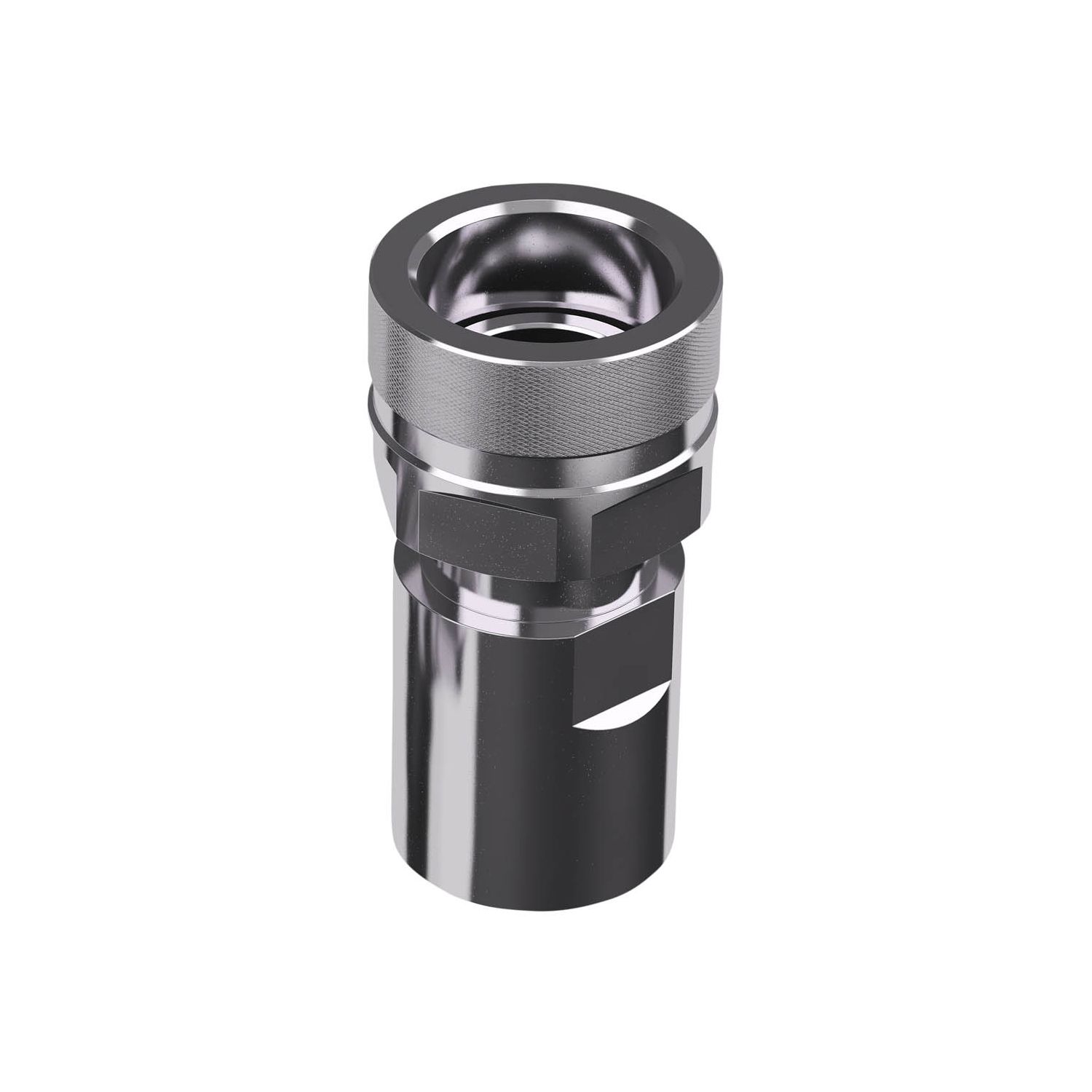 Stauff 6100134499. Quick Release Coupling Screw to Connect HH Female Size 19, 3/4 BSP Female Viton Seal 316 Stainless Steel Max Working Pressure: 500 Bar