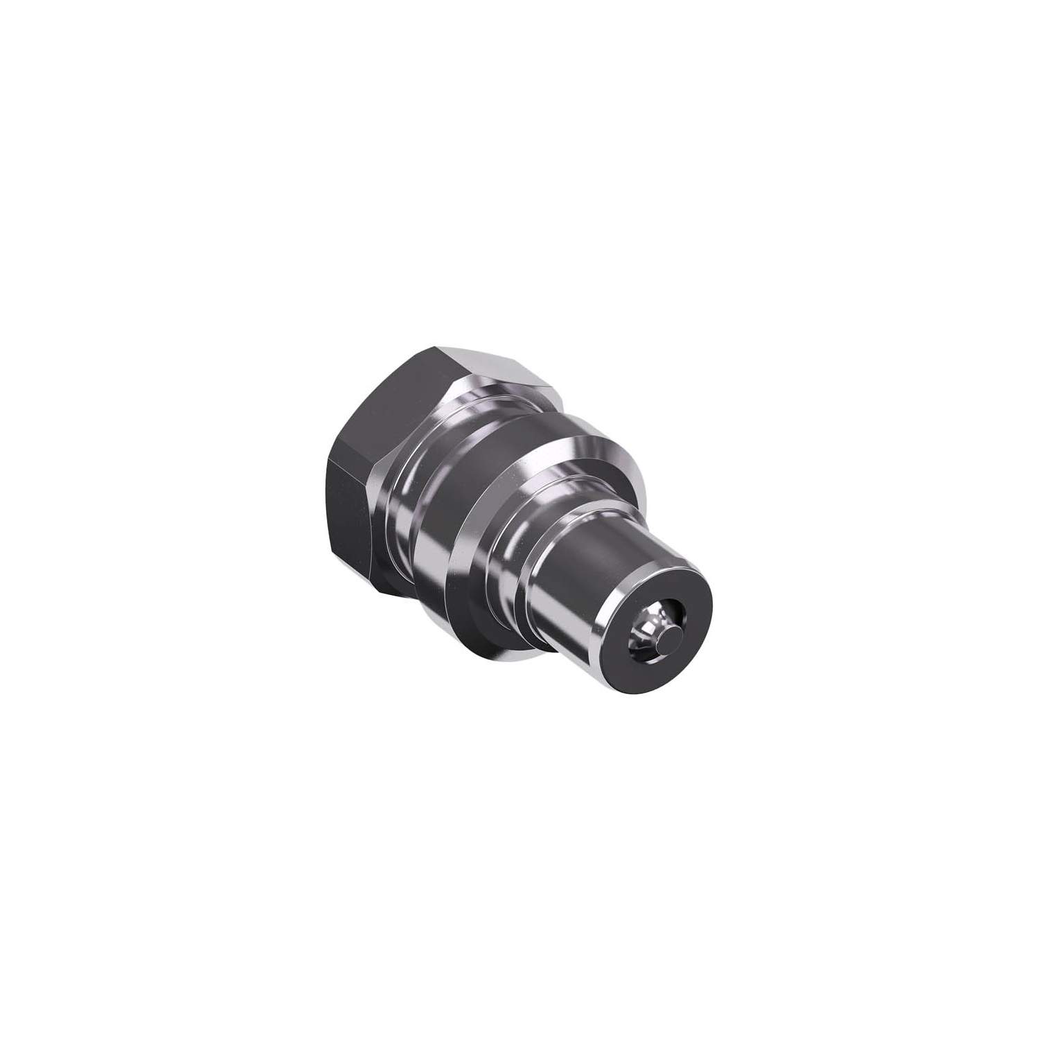 Stauff 6100134501. Quick Release Coupling Screw to Connect HH Male Size 12, 1/2 BSP Male Viton Seal 316 Stainless Steel Max Working Pressure: 650 Bar