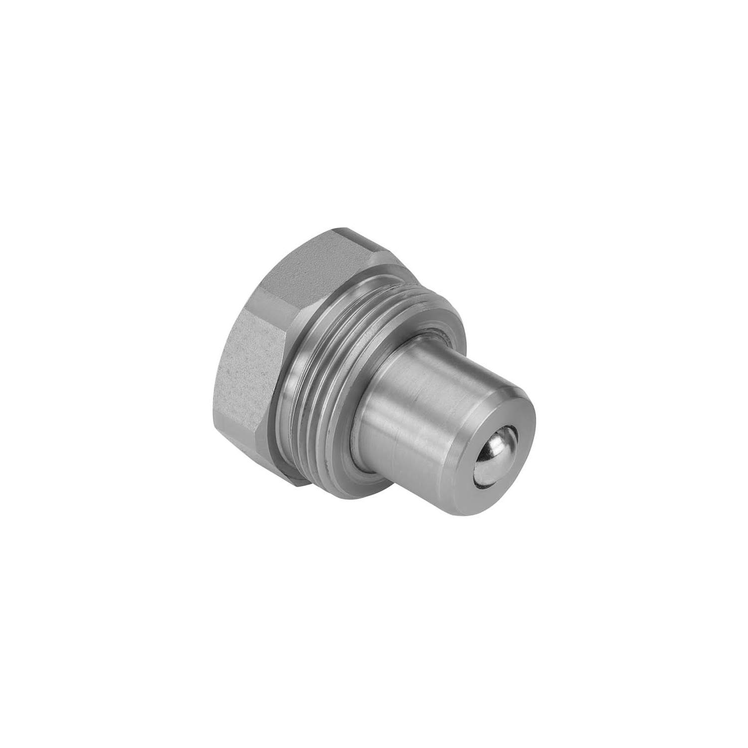 Stauff 6100160605. Quick Release Coupling Screw to Connect High Pressure Ball Male Size 06 1/4 NPTF Female Carbon Steel NBR+PU sealing