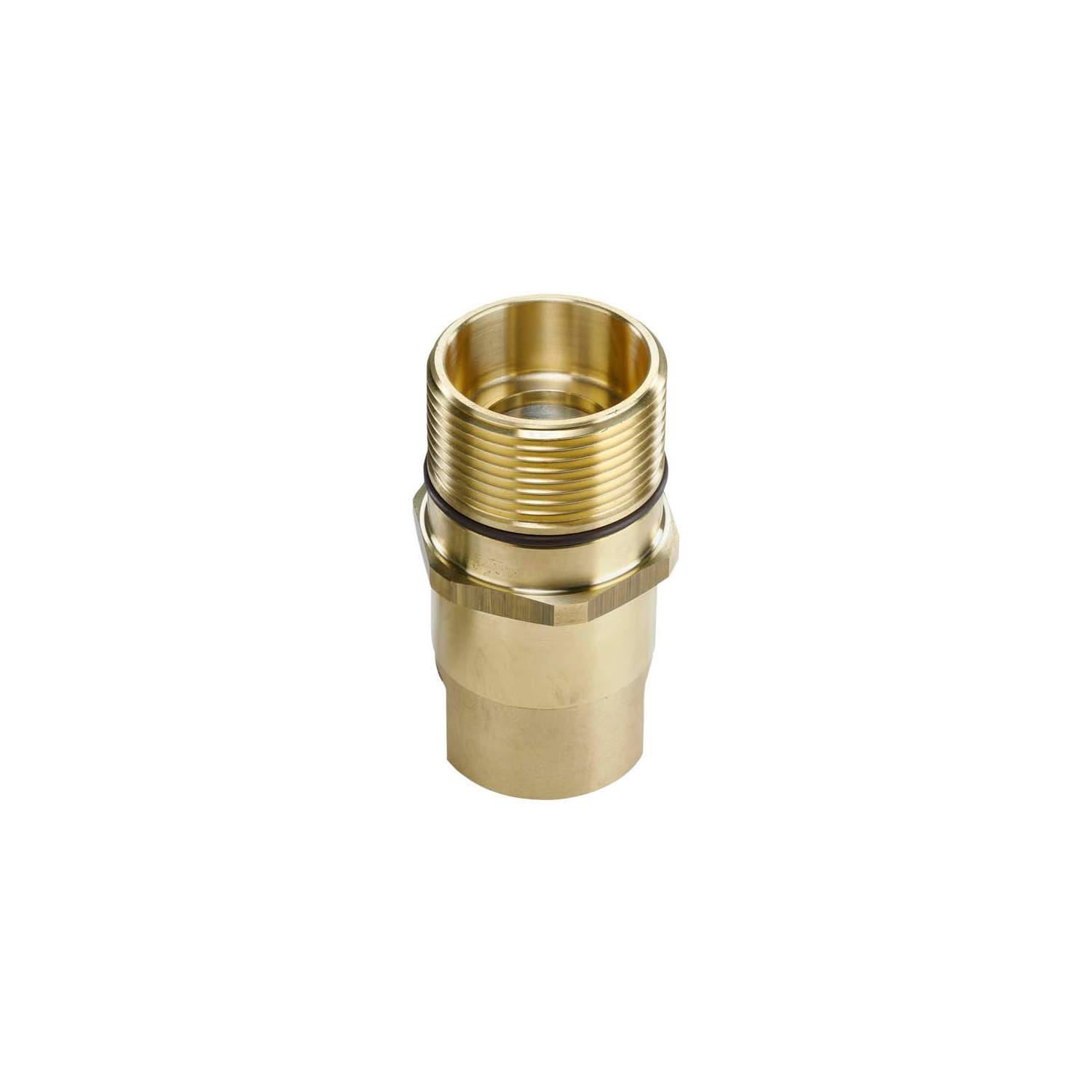 Stauff 6100074327. screw to connect coupl. male BG 6- Nominal Size 19 NPTF-female thread 3/4"-14 NPTF wing style NBR sealing