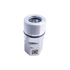 Stauff 6100159445. Quick Release Coupling Screw to Connect HS Female Size 10, 3/8 BSP Female Viton Seal 316 Stainless Steel Max Working Pressure: 400 Bar