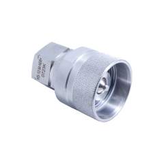 Stauff 6100240644. Quick Release Coupling Screw to Connect HS Male Size 06 1/4 BSP Female Viton Seal 316 Stainless Steel Max Working Pressure: 450 Bar