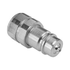 Stauff 6100131484. Steckkupplung Stecker BG 3 - Nennweite 12,5 NPTF-Innengewinde 1/2"-14 NPTF ISO 7241-1 Serie A Unter Druck kuppelbar NBR Dichtung