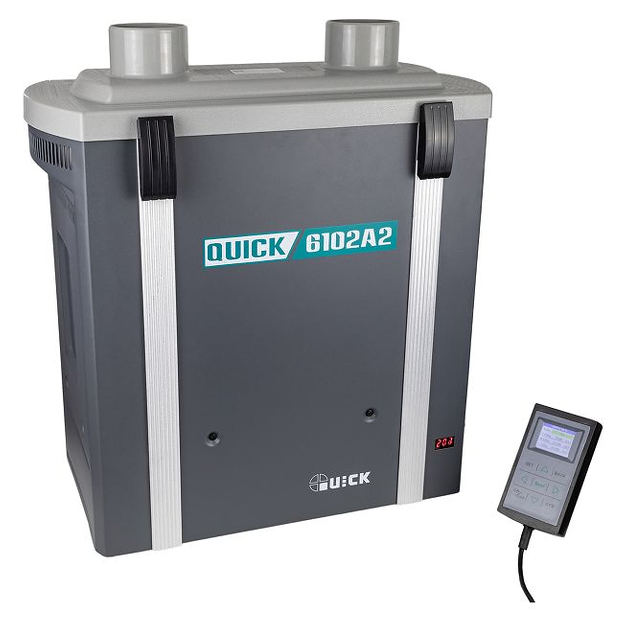 2-Arm-Lötrauchfiltersystem 250 W, 2x 100 m³/h, 3-stufige Filtration mit Aktivkohle - Quick 6102A2