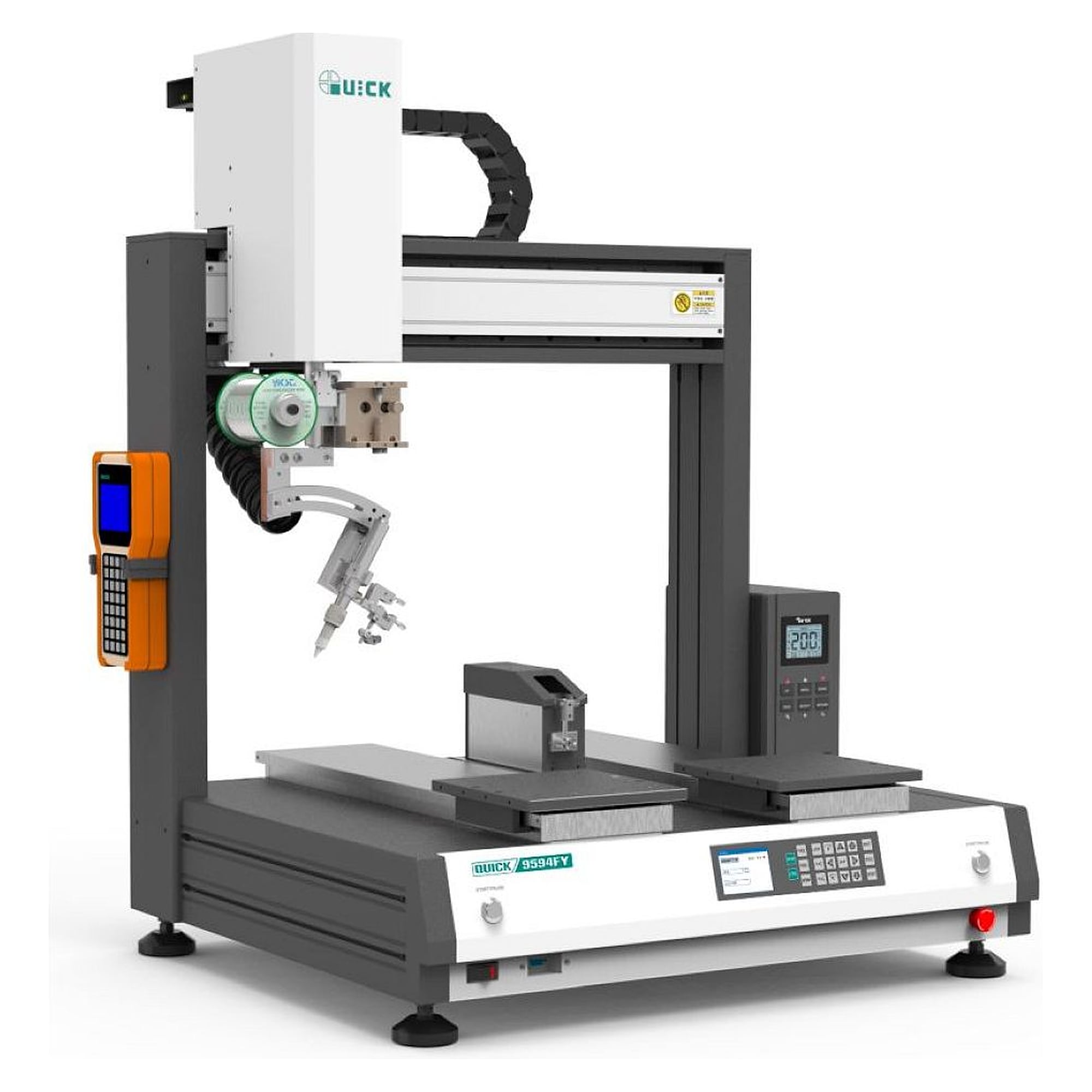 4-Achsen Lötroboter 200W mit 2 Tischen, 500x400x100 mm - Quick 9594FYA-A