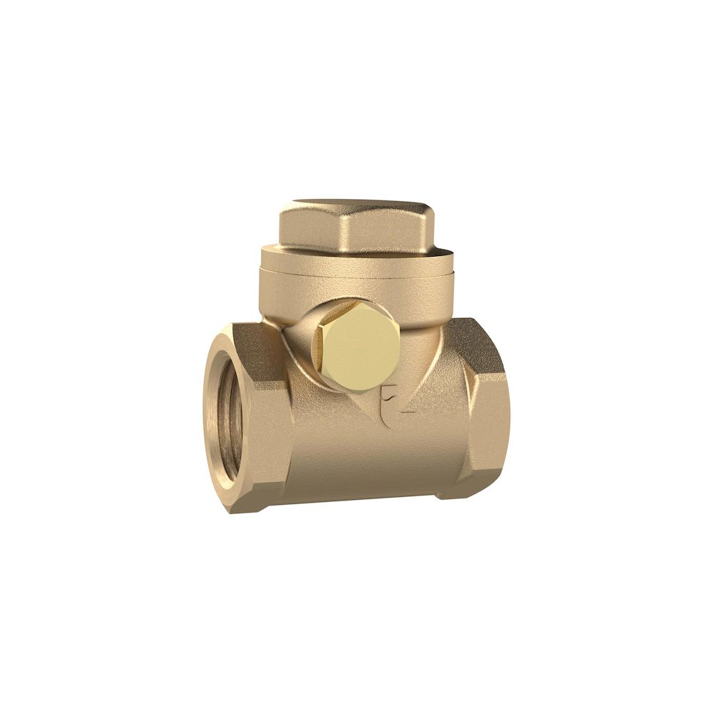 Riegler 158081.Check valve, DN 15, Brass, Soft sealed, G 1/2, PN max. 16 bar