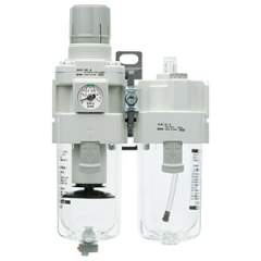 SMC AC20A-F02-B. AC20A-B to AC60A-B, Modular Type, Filter Regulator + Lubricator