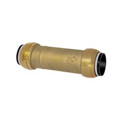Riegler 117057.Repair/slide in connector, Brass, for pipe exterior ø 15 mm