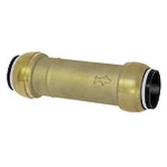 Riegler 117061.Repair/slide in connector, Brass, for pipe exterior ø 42 mm