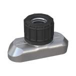 Stauff 1120003014. Hexagon Rail Nut Twin Series Size 2D-5D Carbon Steel, Zinc/Nickel Coat DIN 3015