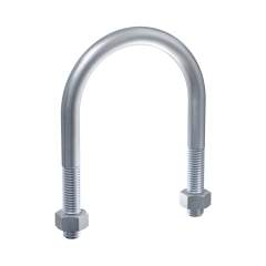 Stauff 1110004554. Round Steel U-Bolt DN 80 Carbon Steel, Zinc Coat 94mm DIN 3570 incl. 2x Nuts