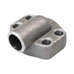 Stauff 1730001129. One-Piece Flange 6000 PSI Butt Weld Version 90° Highpressure, Size: 1" c/w metric Bolts 8.8 Spring Rings & O-Ring(NBR) Carbon Steel Blank Oiled