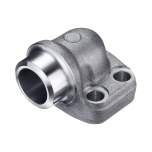 Stauff 1730001207. One-Piece Flange 3000 PSI Butt Weld Version 90° Metric Highpressure Size: 1-1/4" Carbon Steel Blank Oiled