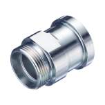 Stauff 1730000638. Flange Adapter 6000 PSI External Thread Cutting Ring Connection 24° Size: 1" Carbon Steel C6F Version Straight