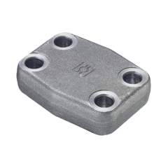 Stauff 1730000420. Verschlussflansch 6000 PSI Größe: 1" Stahl blank, geölt