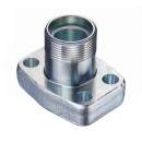 Stauff 1730001502. Einteiliger Flansch 6000 PSI Außengewinde 24°-Konus (DIN2353) Version: Gerade, Größe: 3/4" Stahl C6F