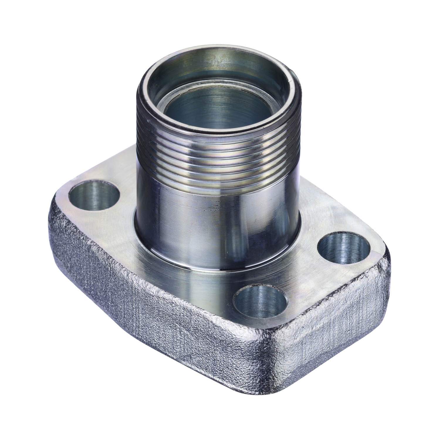 Stauff 1730001498. Einteiliger Flansch 3000 PSI Außengewinde 24°-Konus (DIN2353) Version: Gerade, Größe:1-1/4" Stahl C6F