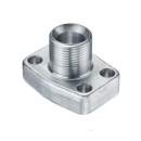 Stauff 1730000493. One-Piece Flange 6000 PSI External Thread BSPP 60° (BS 5200) Version: Straight, Size: 1/2" Carbon Steel C6F